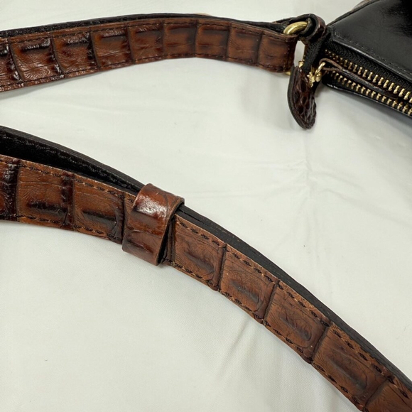 Brahmin Isabelle Black Tuscan Italian Leather Purse Crossbody - Picture 11 of 15